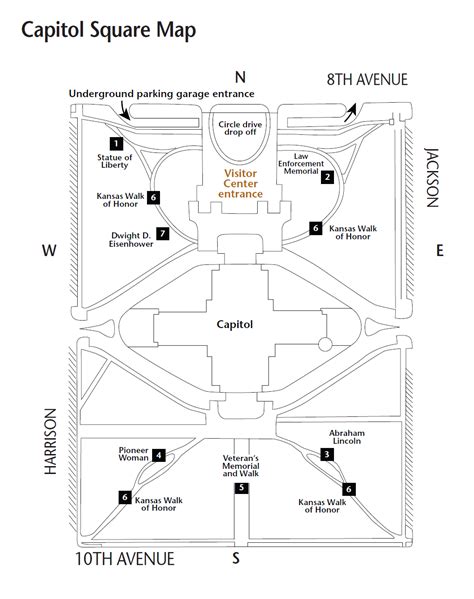 Capitol building is a monument, office building, and internationally recognized symbolism this map shows the location of the capitol building, the capitol visitor center, and the west lawn. Kansas State Capitol - Plan your visit - Kansas Historical ...
