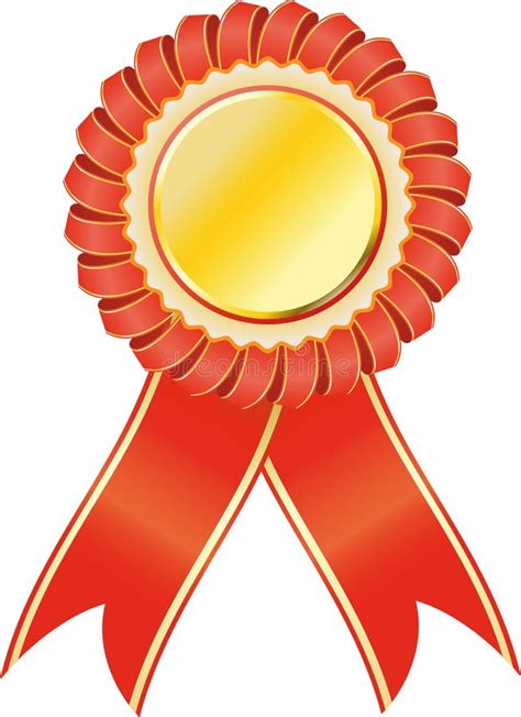 Red Award Seal Rosette Royalty Free Stock Photos Image 13989628