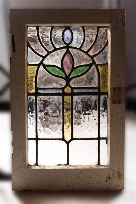 Gorgeous Antique Art Nouveau American Stained Glass Window Matching Window Available Nsg38 For