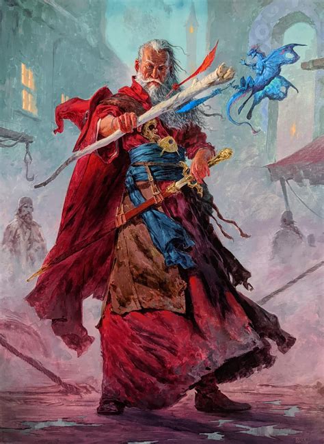 Elminster Variant Mtg Art From Commander Legends Battle For Baldurs