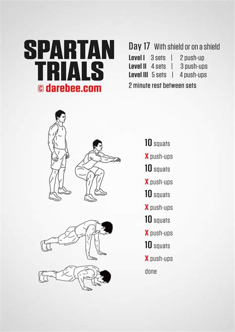 Spartan Trials 30 Day Fitness Program Workout Plan Workout Routine