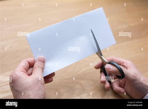 Cutting Paper Scissors Hi Res Stock Photography And Images Alamy