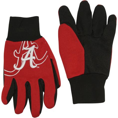 Alabama Crimson Tide Raised Logo Gloves Crimson Unique Alabama Stuff