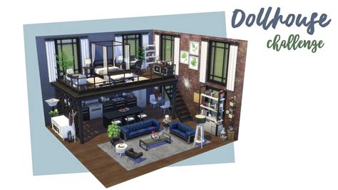 Dollhouse Challenge New York Apartment Loft Sims 4 Speed Build