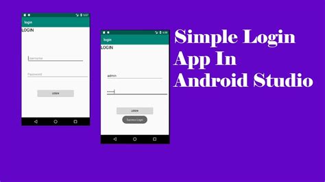 Android Studio Simple Login App For Beginners New Youtube