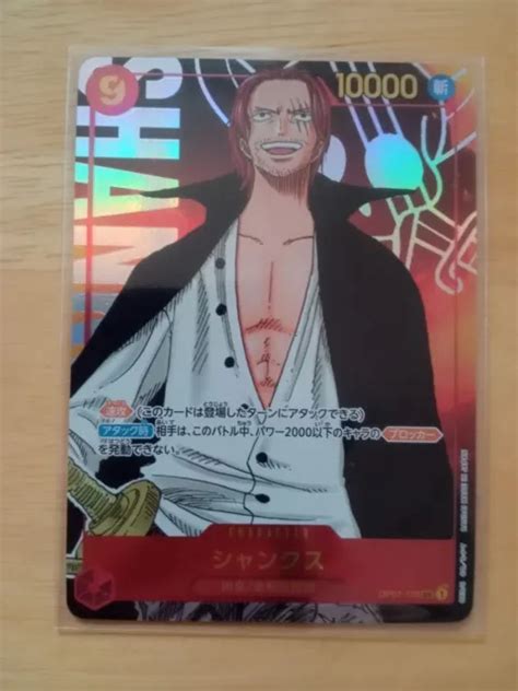 One Piece Card Game Shanks Alt Art Op Sec Romance Dawn Opcg Japanese Picclick
