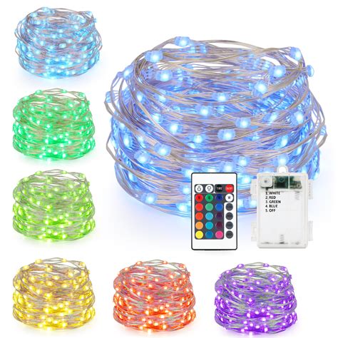Led String Lights Kohree Battery Powered Multi Color Changing String