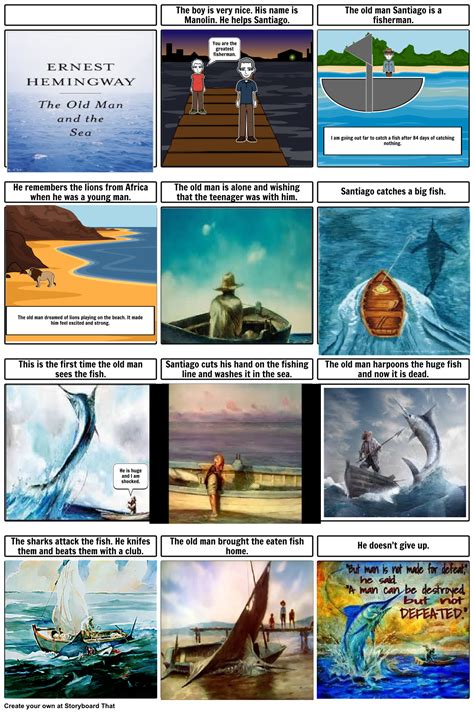 Old Man And The Sea Storyboard By Tracyison
