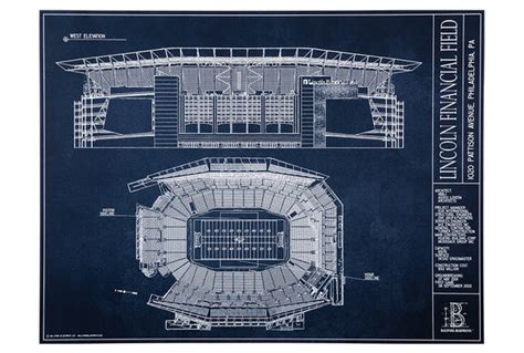 Lincoln Financial Field Philadelphia Eagles Ballpark Blueprints