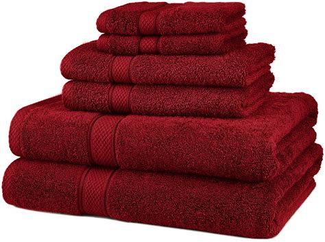 6 Piece Bath Towel Set 100 Egyptian Cotton 600 Gram 10 Colors Luxurious Towels Ebay