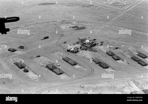 An Aerial View Of A Marine Corps Service Support Area Near Al Kibrit During Operation Desert