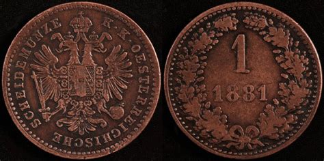 My Ancestral Coins 1881 1 Kreuzer Classical Numismatics