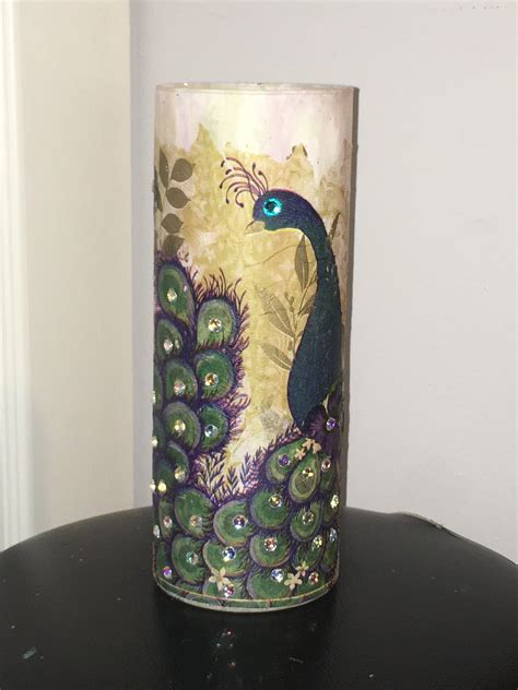 Peacock Vase Etsy