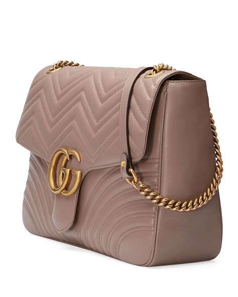 Gucci Gg Marmont Large Chevron Quilted Leather Shoulder Bag Gucci