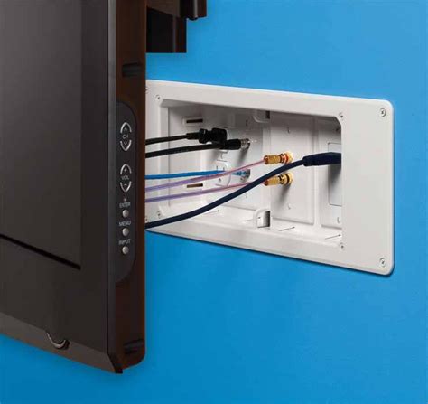 Space Saving Design Simplifies In Wall Wiring And Keeps Messy Cables