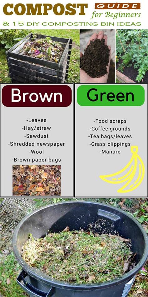 Compost Guide And Tips For Beginners And 15 Diy Composting Bin Ideas