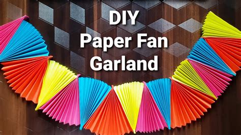 Diy Paper Fan Garland Tutorial How To Make Paper Fan Garland
