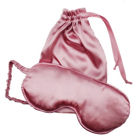 Satin Sleep Mask In Satin Bag Dusty Pink 2 Piece Beautybar