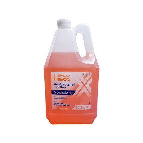 Antibacterial soaps have similar properties as plain soap, but contain extra additives to eliminate harmful as i already mentioned, normal antibacterial soap is extremely drying and robs the skin of its natural oils. 1 Gal. Antibacterial Hand Soap Refill-20-21168 - The Home ...
