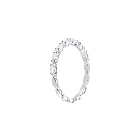 Buy Swarovski Vittore Marquise Ring White Rhodium Plated In Dubai