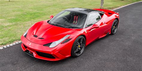 Used 2015 ferrari 458 speciale with rwd, navigation system, keyless entry, fog lights, spoiler, leather seats, bucket seats, wind deflector, alloy wheels, 20. Ferrari 458 Speciale Rosso Corsa - Alastair Bols for sale sold carbon fibre