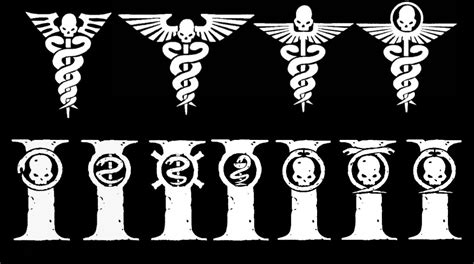 Warhammer 40k Medical Symbols White Version By Light Tricks