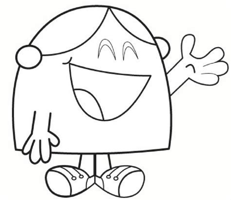 Coloring Page Mr Men And Little Miss Little Miss Chatterbox 2