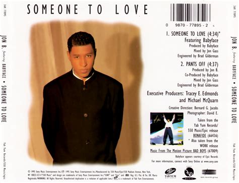 Highest Level Of Music Jon B Feat Babyface Someone To Love Cds 1995