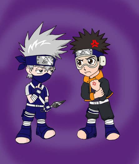 Angry Obito And Kakashi Chibis By Shadowdragonboss Fanart Central