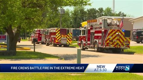 Fire Crews Battle Fire In The Extreme Heat Youtube