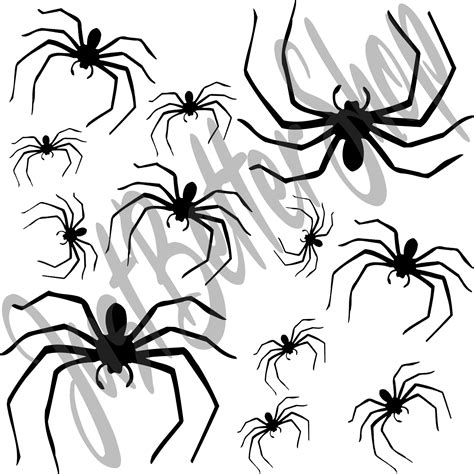 Spider Decalsticker Full And Half Sheet Spider Decals Half Stickers