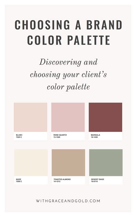 Brand Design Choosing A Color Palette With Grace And Goldwith Grace And Gold