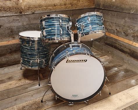 Ludwig Classic Maple Usa 1976 Blue Oyster Pearl Reverb