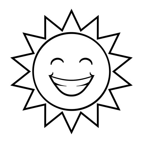 Black And White Cartoon Picture Of Sun Free Black And White Cartoon