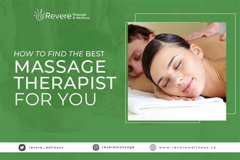 How To Find The Best Massage Therapist For You By Revere Massage And Wellness Centre Medium