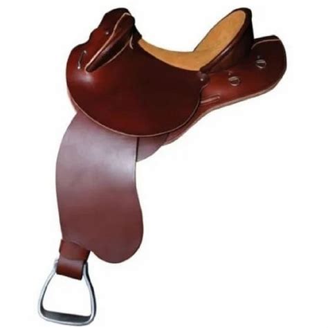 Brown Plain Leather Horse Saddle Seat Sizes 175 Inch Length At Rs