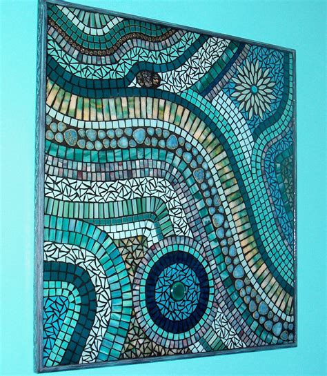 Mixed Media Stained Glass Mosaic Wall Art Etsy