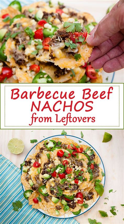 This is a great way to use the leftovers from your slow cooker pulled pork. Leftover Barbecue Beef Nachos | Recipe | Beef recipes ...