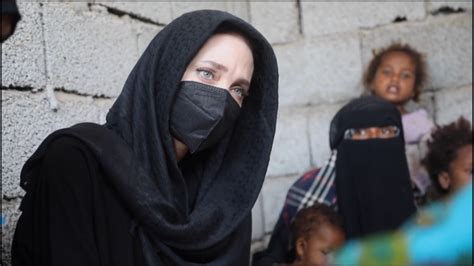 Angelina Jolie Visits Displaced Families In Yemen