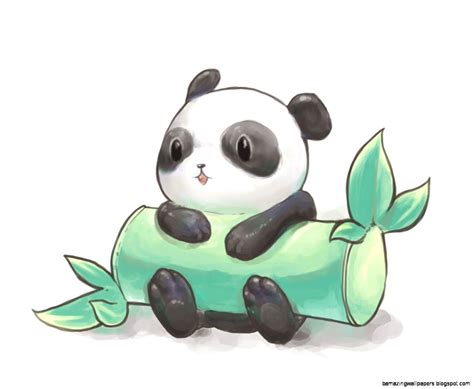 Cute Anime Panda Bear Amazing Wallpapers