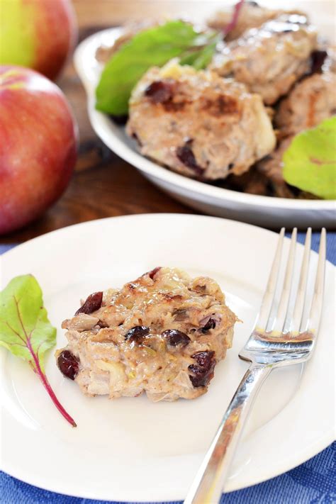 This recipe is definitely going in my permanent collection. Cranberry Apple Chicken Sausage Patties - Queen of My ...
