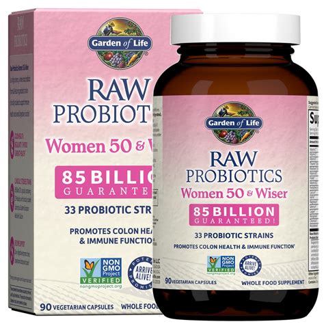 Garden Of Life Raw Probiotics Women 50 And Wiser 85 Billion 90