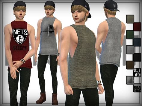 Swagger Tank Top Found In Tsr Category Sims 4 Male Everyday Tips