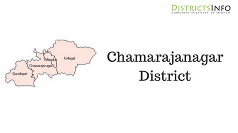 Chamarajanagar District And Talukas In Karnataka State