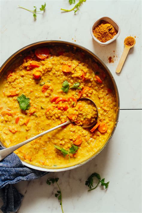 1 Pot Golden Curry Lentil Soup Minimalist Baker Recipes