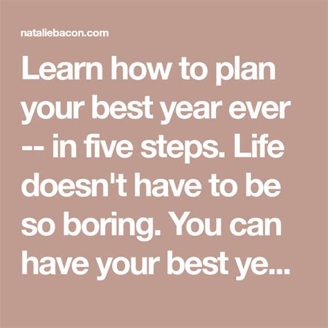 How To Plan Your Best Year Ever How To Plan Life Lessons Life