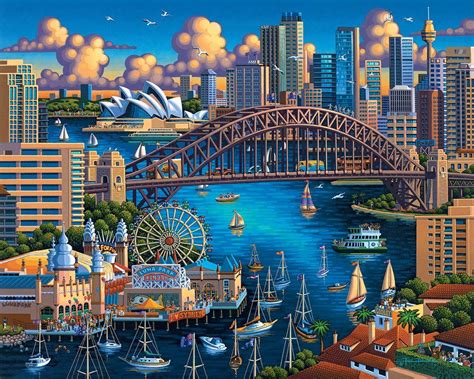 Painting Of Sydney Harbour Arsma
