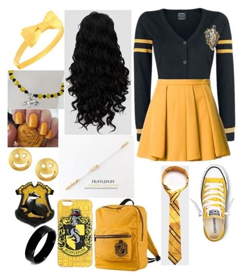 Hufflepuff By Pickle818 Liked On Polyvore Featuring Converse Hot