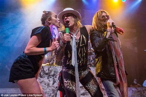 Miley Cyrus And Dad Billy Ray Join Steel Panther At House Of Blues Gig
