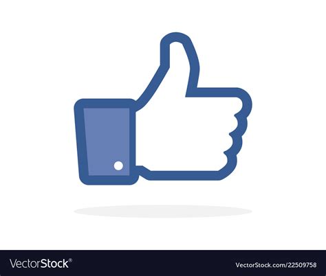 Like Icon Like In Flat Style Like Icon Thumb Up Vector Image
